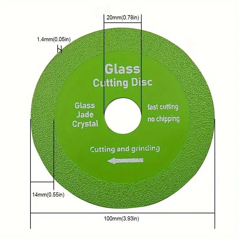 1/2/5 Stück Glasschneidescheibe 100mm x 22.23mm Ultradünne Sägeblatt Diamant Jade Weinflasche Keramik Polieren Winkelschleifer Maschine