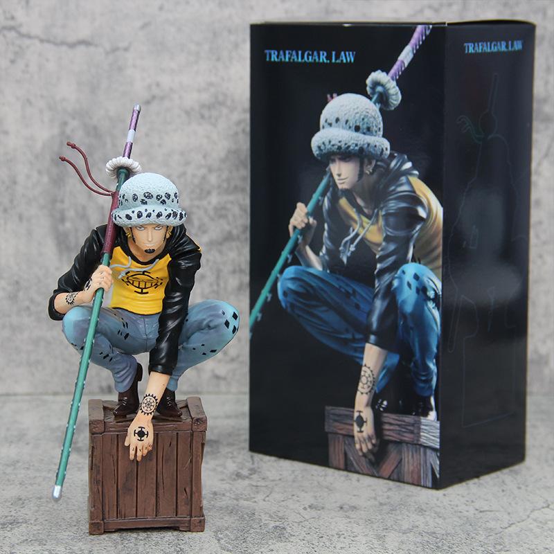 21cm One Piece Figures Trafalgar D. Water Law Action Figures Anime Pvc Model Statue Ornamen Collection Decoration Toys Gifts
