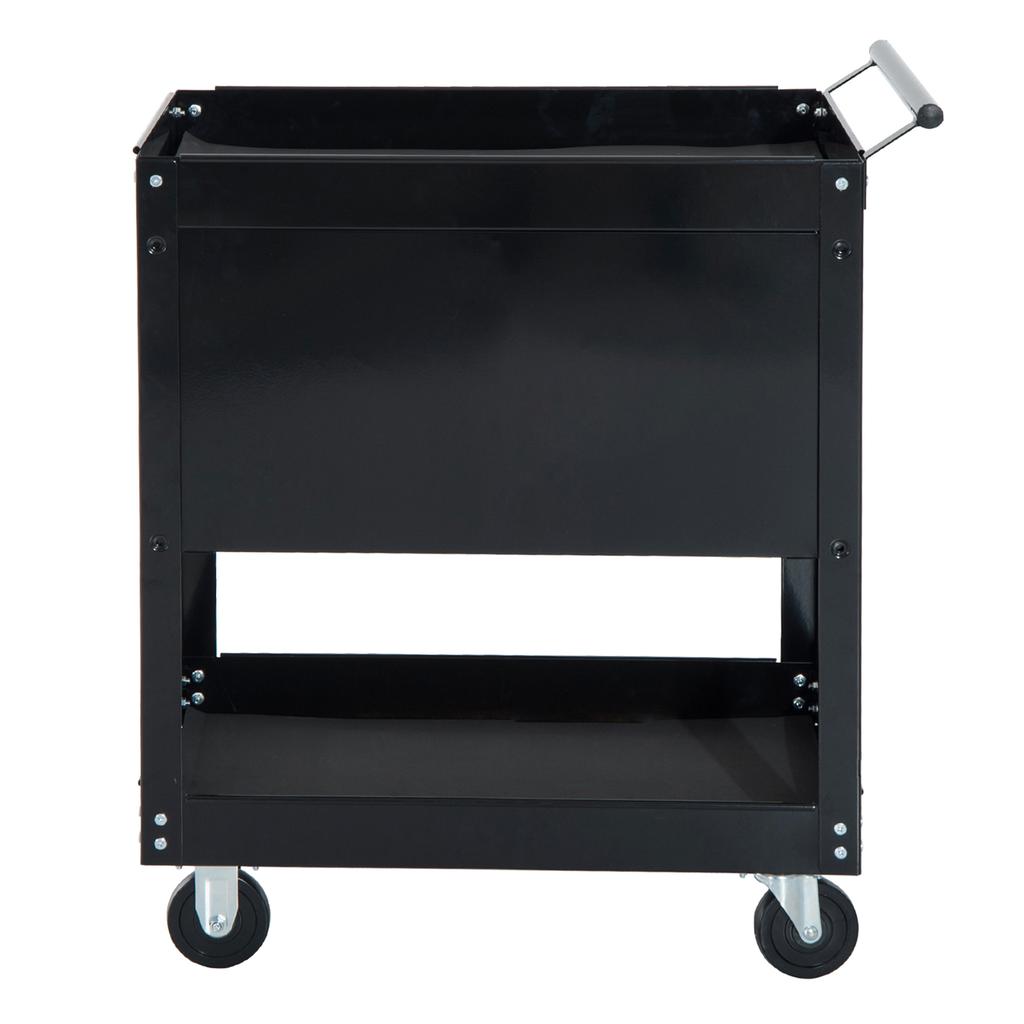 Professional Workshop Trolley Tool Chest Cabinet in Sheet Metal, Black, 68 x 46 x 88cm