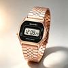 Women's Digital Watch SKMEI Rose Gold Retro Stainless Steel 2651