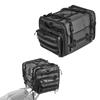 Motorcycle Tail Bag, 40-60 L Expandable Motorcycle Rear Seat Bag with Waterproof Rain Cover, Foldable Outdoor Sports Motorbike Luggage Storage with