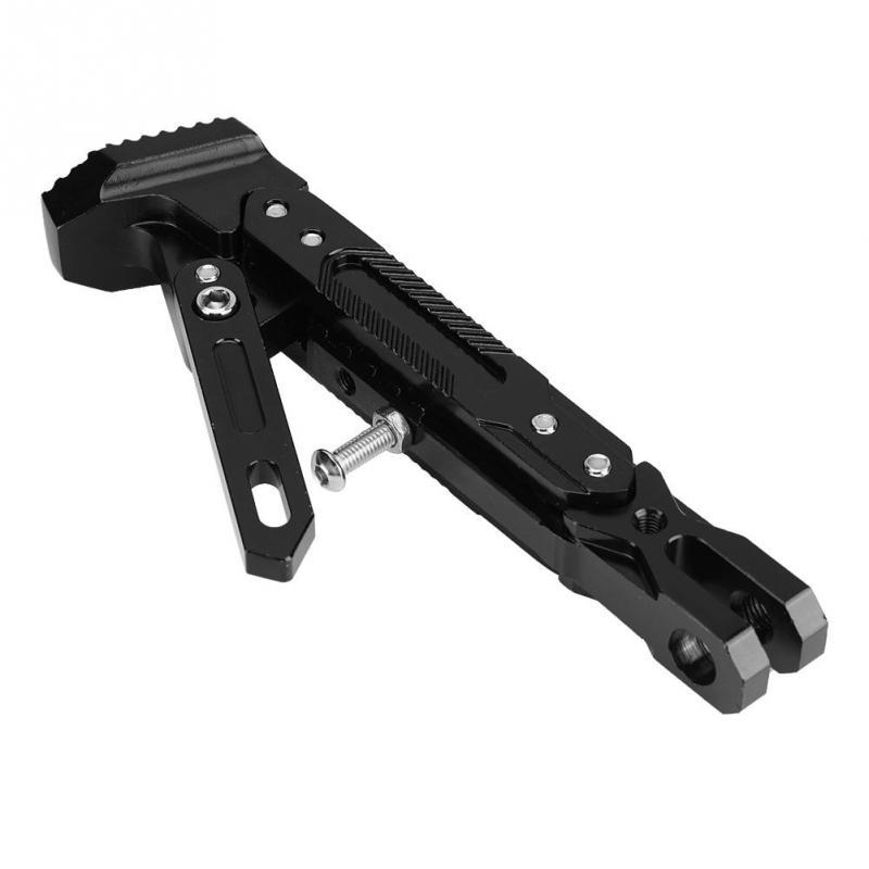 Motorrad-Ständer Verstellbarer Ständer aus Aluminiumlegierung für den Seitenständer für Motorradzubehör Motorrad-Ständer Verstellbarer Ständer aus Aluminiumlegierung für den Seitenständer für Motorradzubehör
