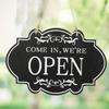 Rustic Business Sign Wooden Open And Closed Sign Double Sided Vintage Open Sign with Rope for Coffee Shop Restaurant Bar