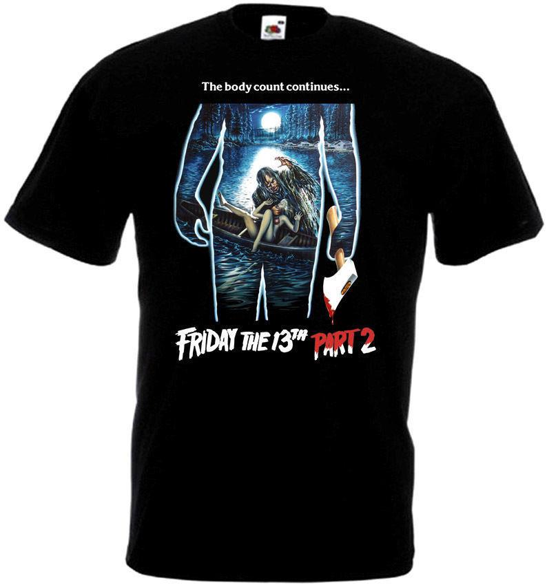 

Friday The 13th v25 T shirt black movie poster all sizes S-5XL 4XL