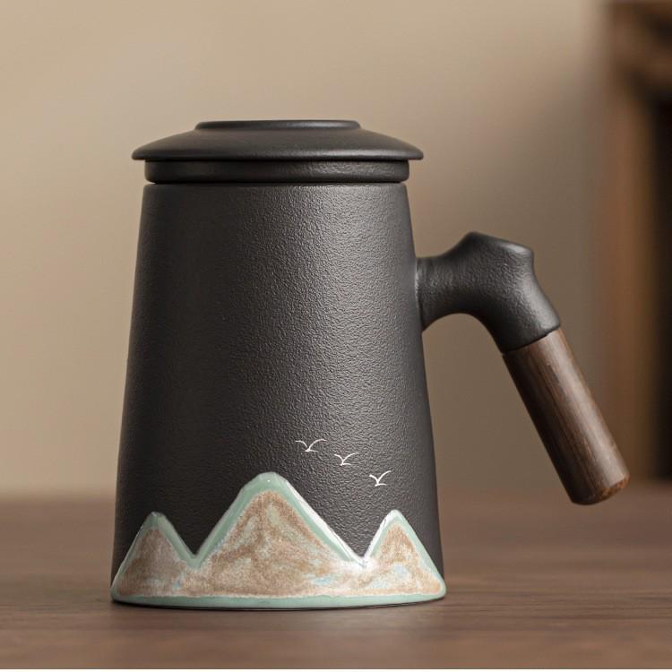 National Tide Creative Tea Set: Separable Office Mug and Kung Fu Set, Logo Customizable