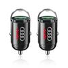 Mini Car Charger 12-24V Lighter Fast Charging Car USB Type C Charger For Audi TT Q3 Q5 Q7 Q8 B5 B6 B7 B8 B9 Q7 8P 8V 8L A3 A4 A5 A6 A7 A8 8L R8