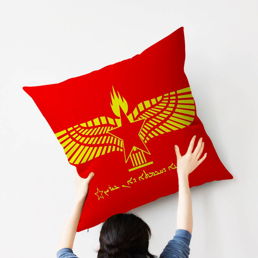 A-Assyrian-ES Flag Pillow Cushion Cover Pillowcase Living Room Sofa Home Decor Customized