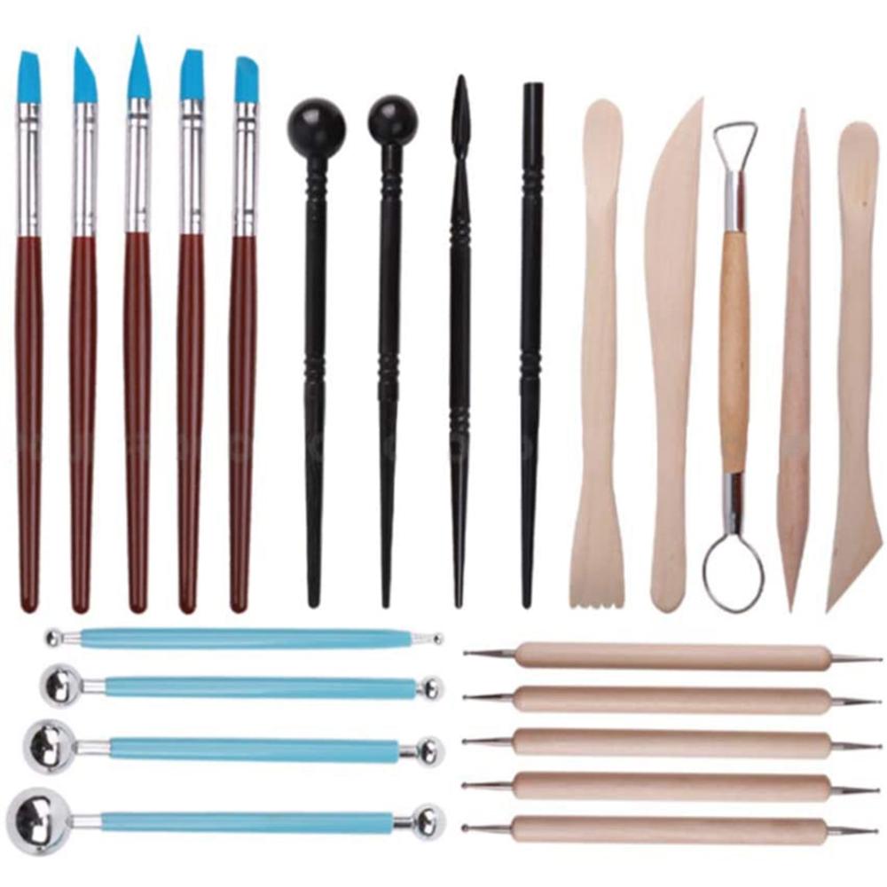 

Professional Sculpture Pottery Clay Carving Tool Modelling Tools Set Color Shapers Ball Stylus