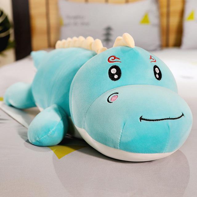 New Big Size Long Lovely Dinosaur Plush Toy Soft Cartoon Animal Dinosaur Stuffed Doll Boyfriend Pillow Kids Girl Birthday Gift