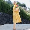 Mu Zi Women's Summer Pure Cotton Embroidered Midi Dress
