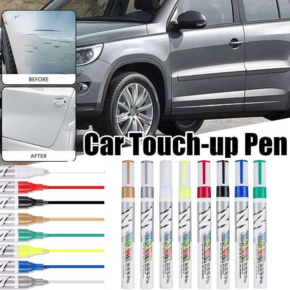 Car Paint Scratches Repair Brush Pen Waterproof Water Cars Paint Care Tread Tire Pen Tire White Waterproof Wheel Marker Oil I9W4