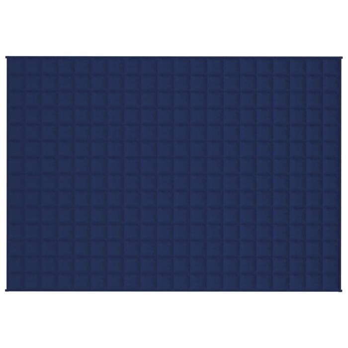VidaXL Weighted Blanket Blue 138x200 Cm 6 Kg Fabric 350736