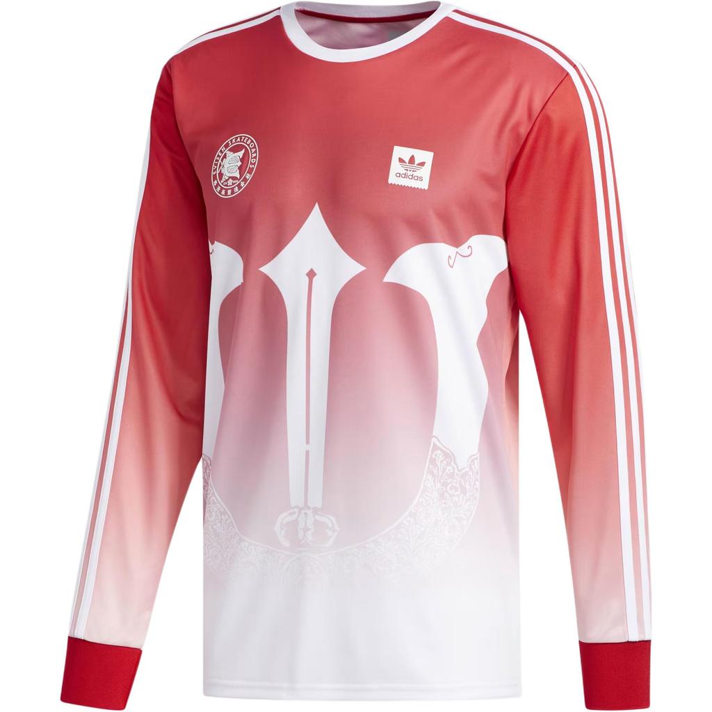 Adidas X Evisen Collaboration Pullover Crew Neck Long Sleeve Soccer Jersey Men jersey Red DU3901