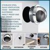 Wall Mount Exhaust Vent Cover 304  for 60mm 150mm Pipe Durable Outdoor Air Grille for Kitchen Workshop