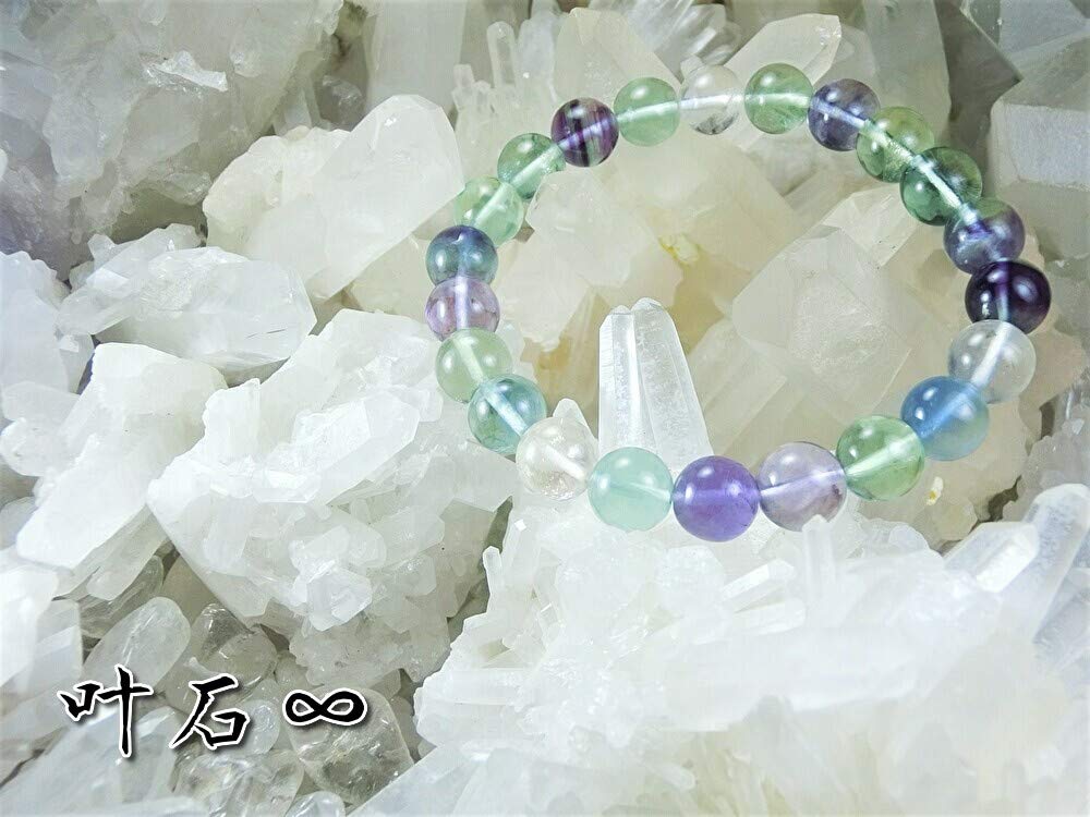 Kanoishi those who create new Fluorite Power Stone Bracelet for Men and Natural Stone XL Approximately 20cm Men with Larger [For things!] Women,