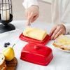 Modern Ceramic Butter Storage Box Dishwasher Safe Easy Cleaning Surfaces Ceramic Texture Perfect for Home Dining Table