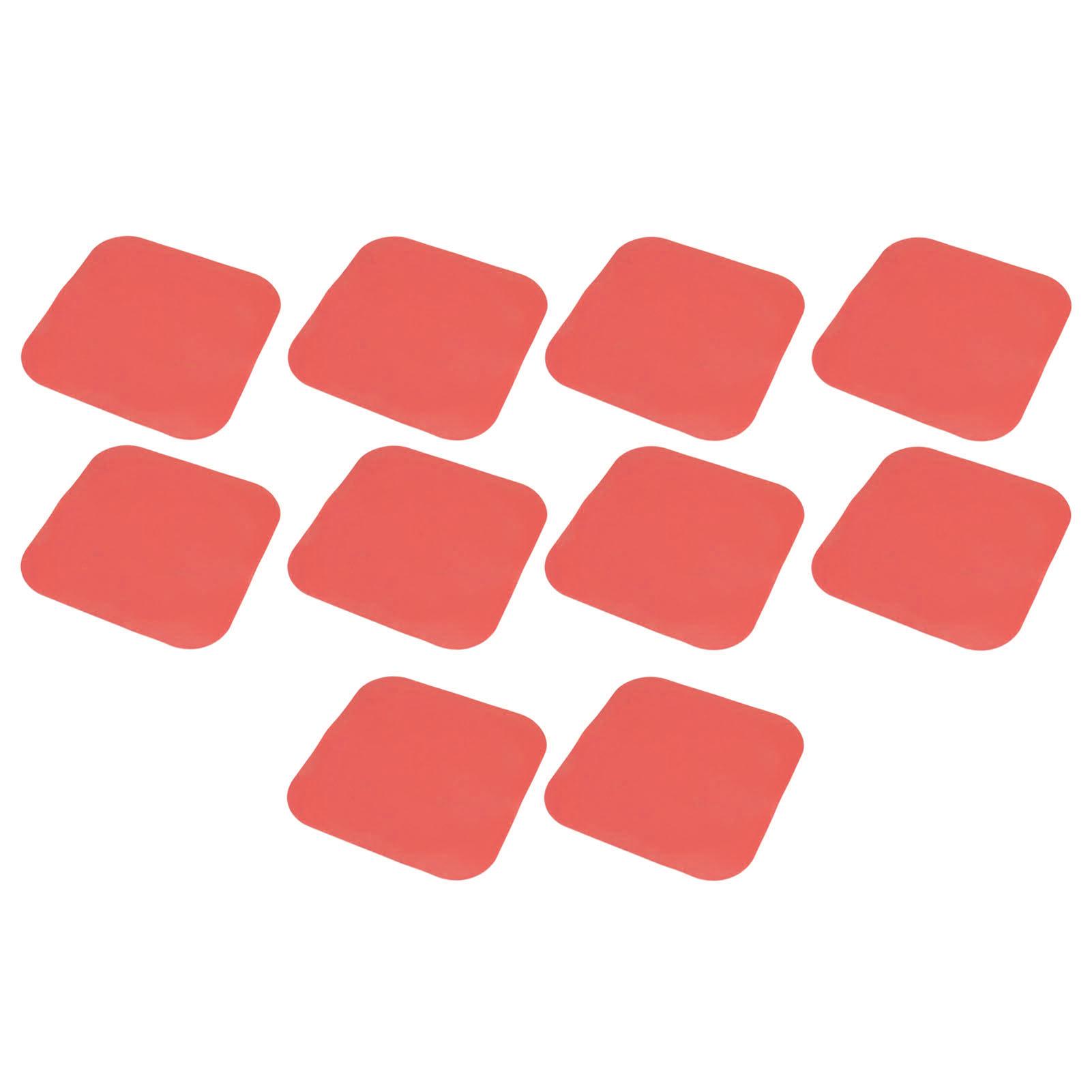 

10 шт. Футбольные маркеры PP 23 см Квадратные Плоские Футбольные Напольные Точки для Тренировки Скорости на Открытом Воздухе Черные