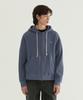 Small Logo Waffle Zip-Up Hoodie Blue