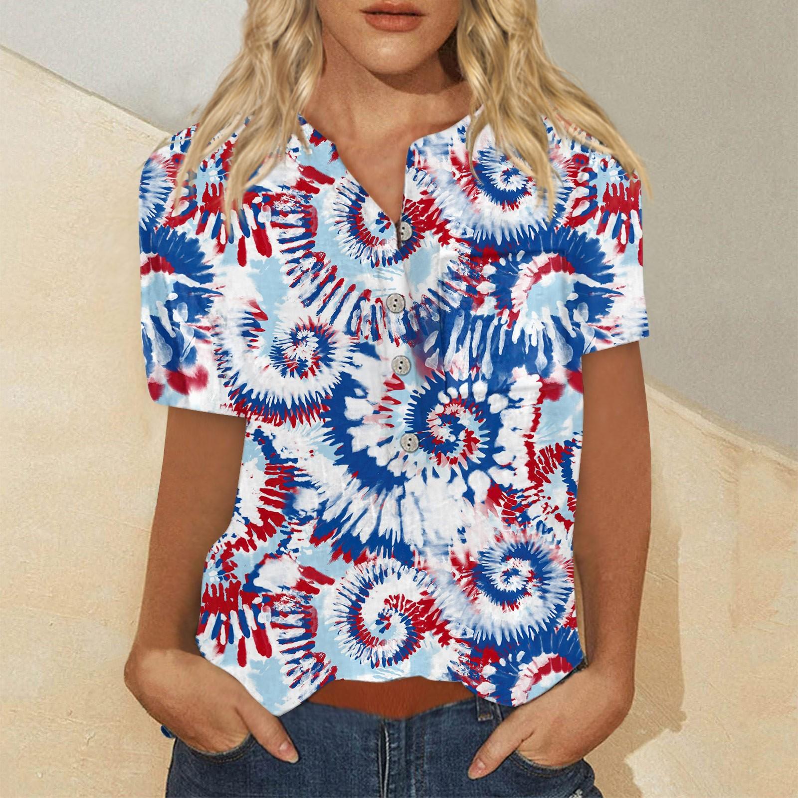 

Женская модная рубашка с коротким рукавом с принтом на пуговицах на груди и кармане M белый