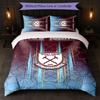 West Ham United FC Vlastní textové povlečení 1 povlak na přikrývku + 2 povlaky na polštář Fotbalové logo Personalizovaný dárek pro zvláštní příležitost Dekorace do ložnice