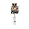 Goose Badge Reel Funny Retractable Id Holder Acrylic Badge Reel Glitter Doctor Id Badge Holder For Key Card Holder Teachers
