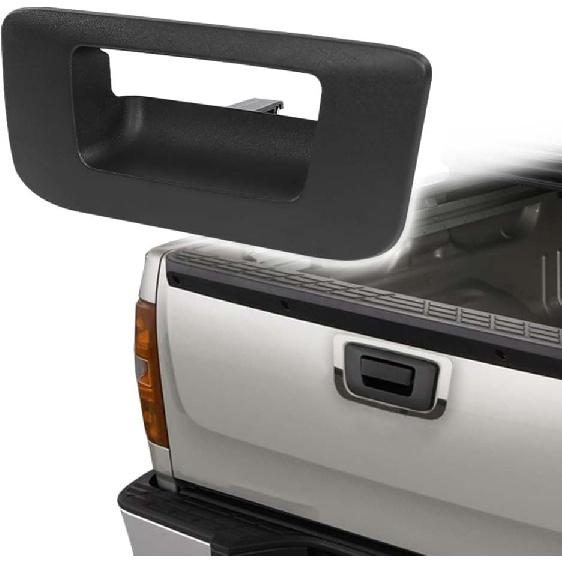 G-PLUS Tailgate Handle Bezel Compatible with Chevy Silverado/GMC Sierra 1500 2500HD 3500HD 2007-2014 Rear Tail Gate Latch Handle 15927251 GM1916107 07-14 Chevy Silverado/GMC