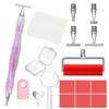 Ergonomic Diamond Painting Art Drill Bead Dot Pen Kit With Thin Thread Stainless Steels Metal Pen Heads Roller Tool Accessories