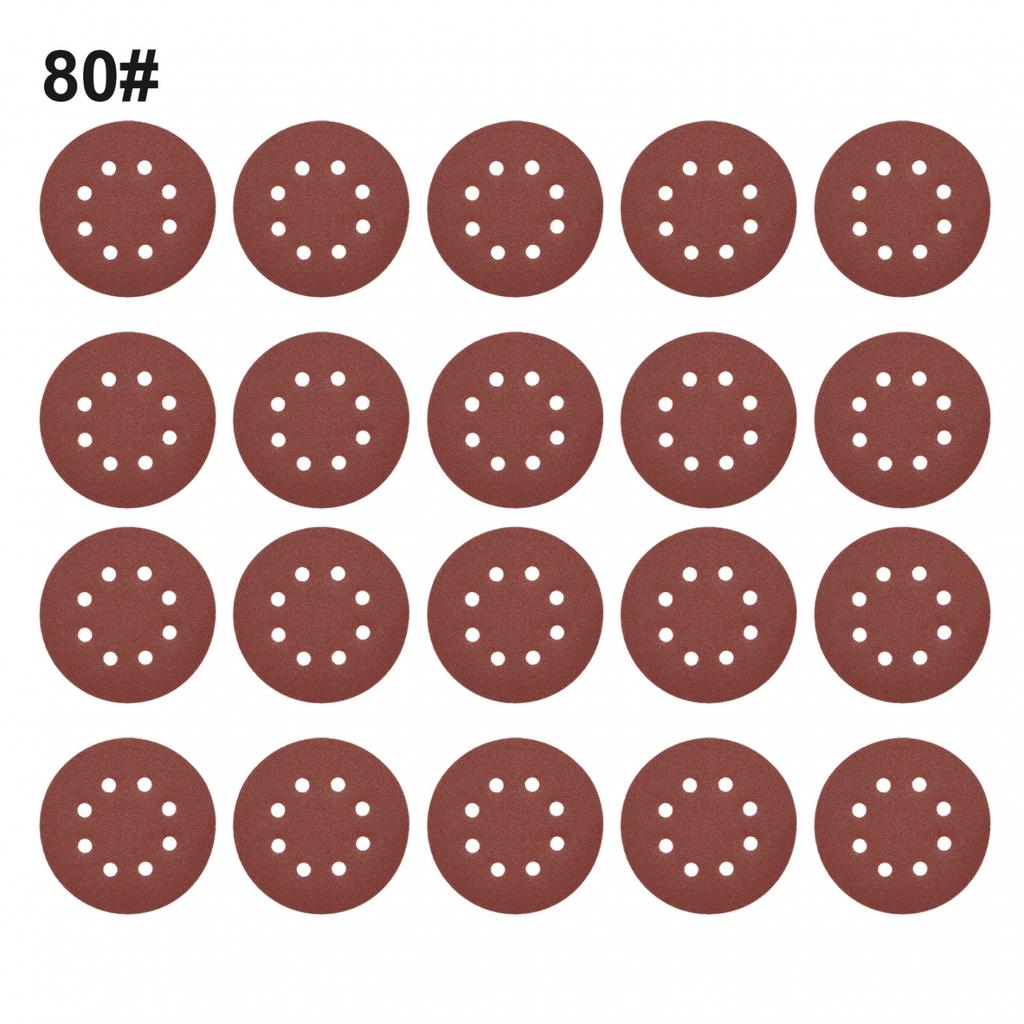 Industrial Quality 5 Inch Sanding Discs Pack of 20 High Quality Grits 40 2000