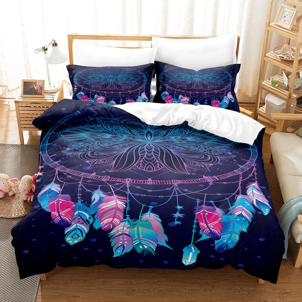 Feather Bedding Kit Size Digital Printing Three-Piece Set