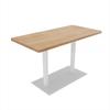 Wall-Mounted Sofa & Table Set for Milk Tea Shop with Natural Wood Style