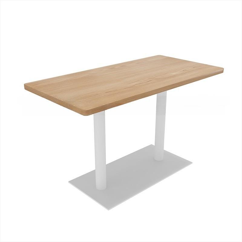 Wall-Mounted Sofa & Table Set for Milk Tea Shop with Natural Wood Style