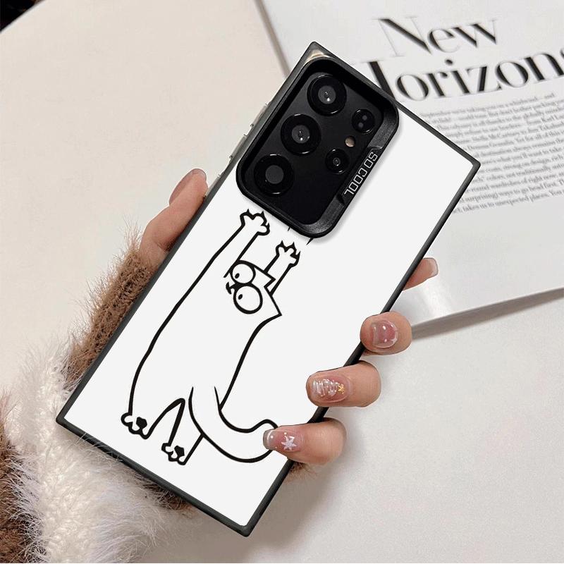 Cat Footprint Funny Scratch Paw Cute Shockproof Phone Case for Samsung Galaxy S26 Edge S25 Ultra S24 FE S23 Plus S21 Cover Anti