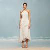 2026 Sleeveless Irregular Lace Slit Dress: Women's Summer High-End Fashion