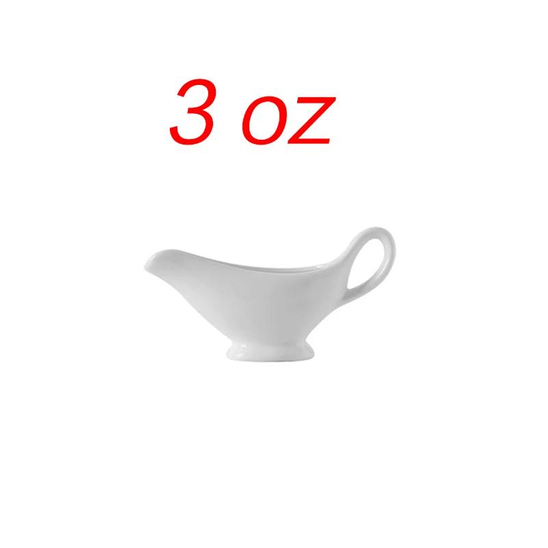 1 Pcs 3 5 8 Oz Silver Gravy Boats Beefsteak Gravy Sauce Boat Container Plate Tableware-in Gravy Boats for Home