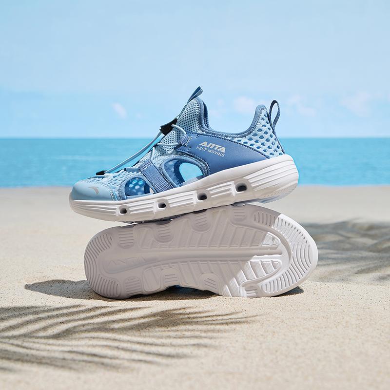 Anta Comfortable Breathable Non-Slip Durable Childrens Sandals Kids Sandals Blue A312426906-3