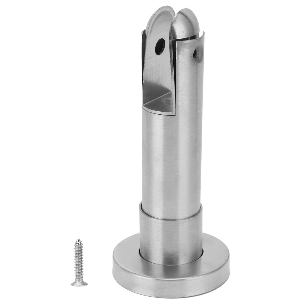 Partition Support Foot Stainless Steel Glass Fence Clamp for Public Bathroom Toilet Restroom