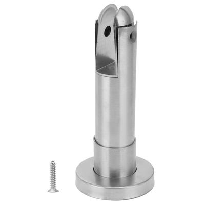 Trennwand-Stützfuß, Edelstahl, Glaszaunklemme für öffentliche Badezimmer, Toiletten
