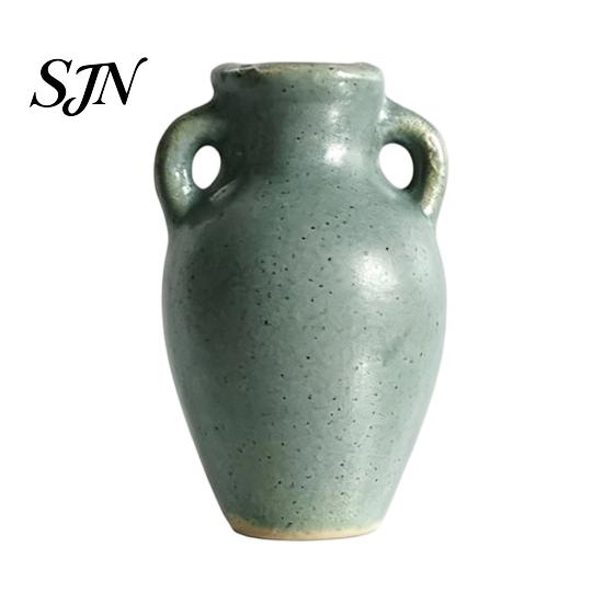 Creative Kitchen Organization Tools Mini Ceramic Vase Fridge Magnets, Cute Tiny Flower Magnets for Refrigerator Accessories Artificial Flowers,