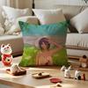 Anime R-Raze Chainsaw Sexy Pillow Case Silky Short Plush with Invisible Zipper Dustproof Sofa Cushion Cover for Home Decor
