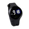 Children LED Digital Watch Round Dial Waterproof Swimming Watch Adjustable Silicone Strap Accurate Time Clear Display Kids Students Wristwatch