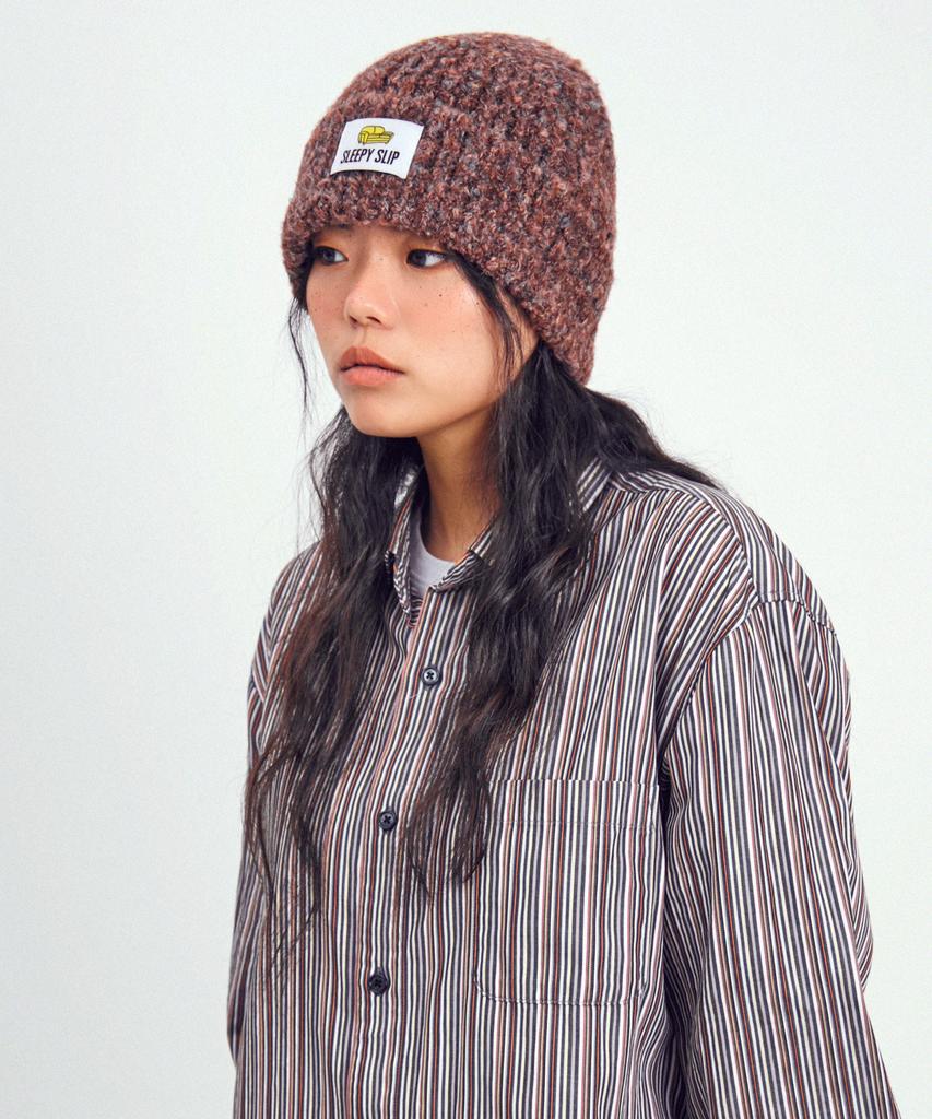 Seullipiseullib Teddy Burgundy Beanie