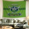 Custom Name Canberra Raiders2 Printed Tapestry – Wall Hanging for Bedrooms, Dorms, and Home Decor