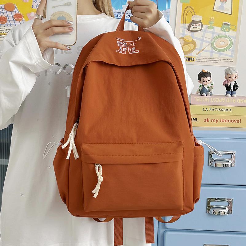 Schoolbag Japanese Ins Simple School Bag Women's Daily Versatile Backpack Middle School College Student Small Fresh Commuter Backpack
