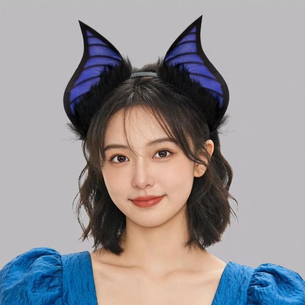DIY Halloween Costume Cosplay Props Furry Halloween Hairband Fashion Bat Ears Headband Adults