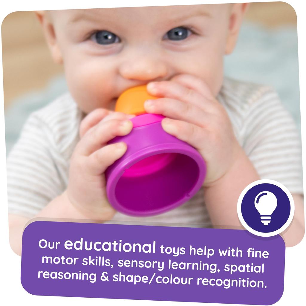 Fat Brain Toys Baby Toy Dimple Cup Glass Fingertip Educational [Genuine Product] FA293-1