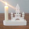 Castle House Candle Holder Silicone Molds Gypsum Molds Candlesticks Resins Molds