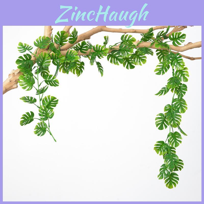 Faux Plant Monstera Deliciosa Liebm Vines Wall Hanging With Silk Flowers For Wedding And Restaurant Interior Decor