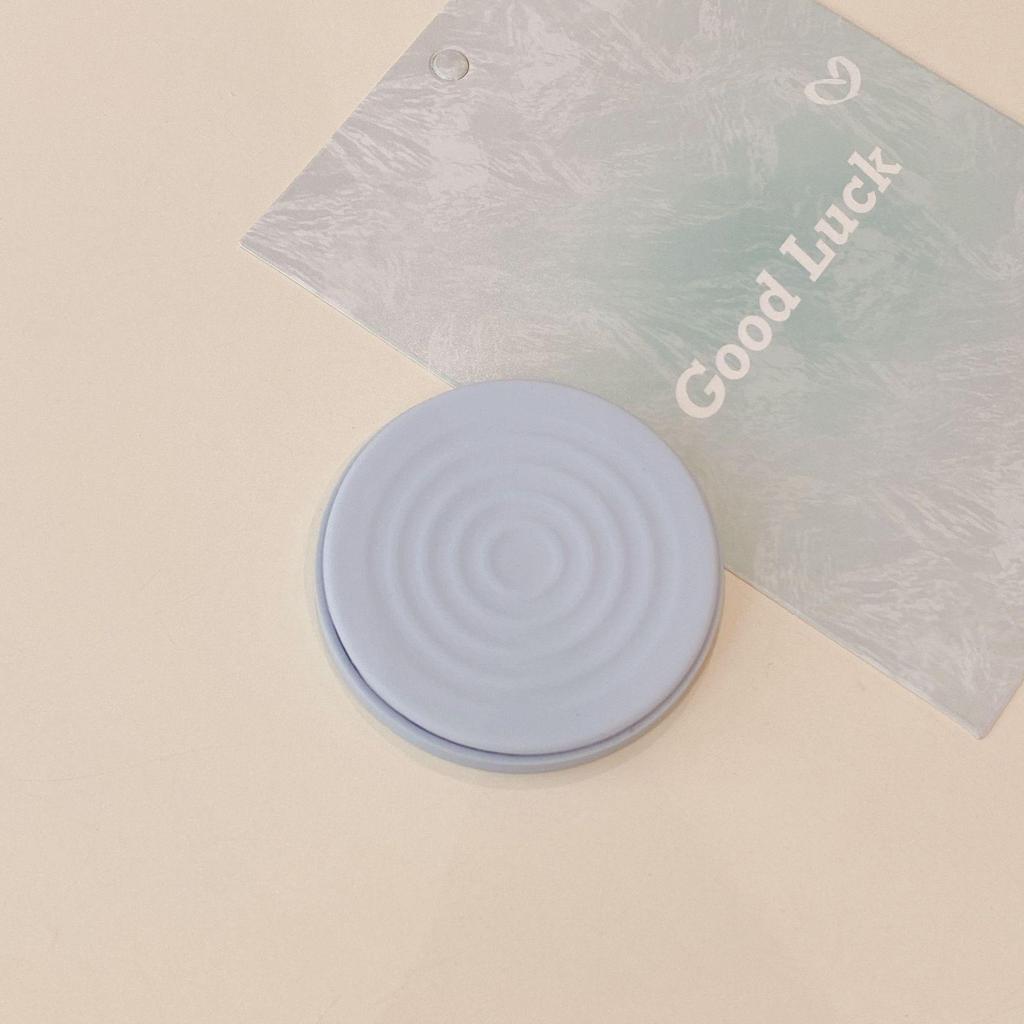 Water Ripple Silicone Phone Case with Magnetic Folding Stand