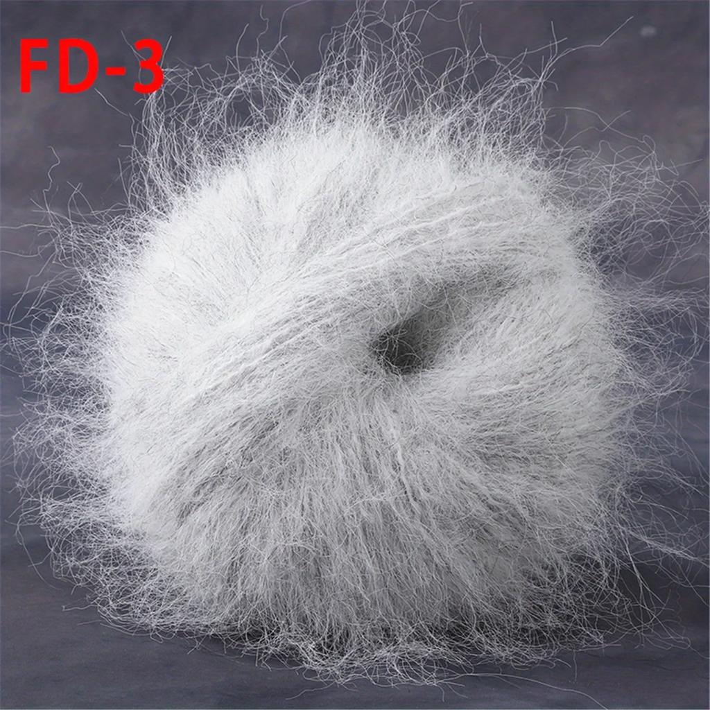 Worsted Faux Long Plush Mink Velvet Cashmere Yarn For DIY Knitting And Crocheting Long Plush Thick Crochet Yarn 1pc 190m 1.76oz