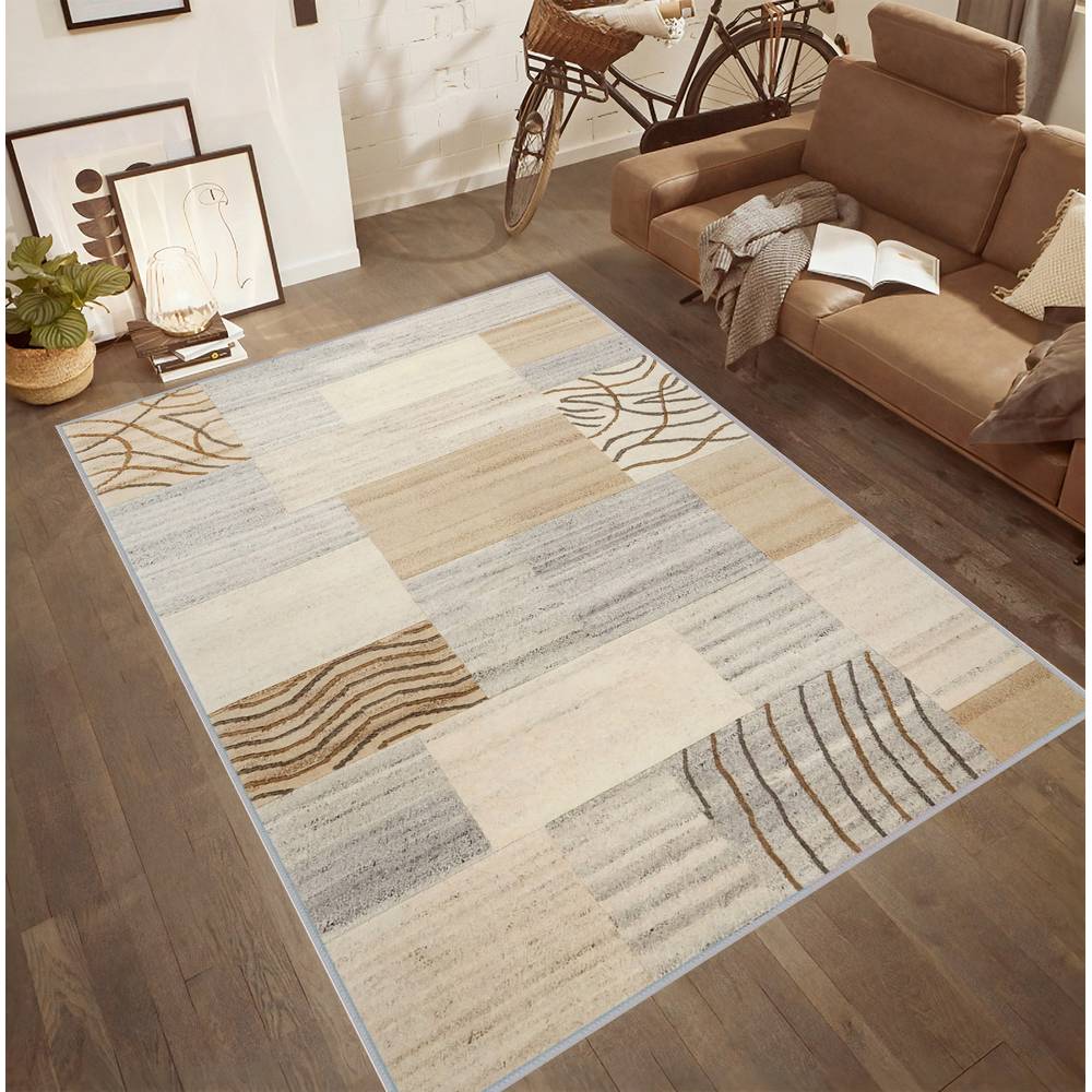 

Eliana Home Washable Printed Carpet LNA0535 50x80 бежевый